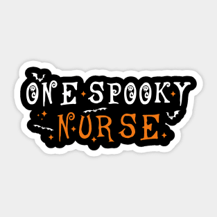 One Spooky Nurse Sticker